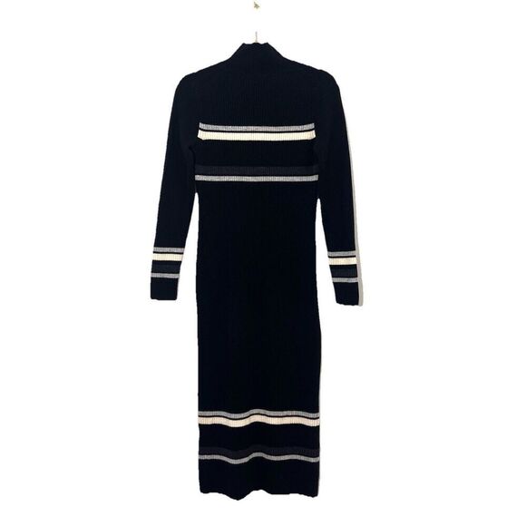 Naadam Maxi Sweater Dress Size Small Wool Cashmere Ribbed Turtleneck Long Sleeve - Picture 2 of 5